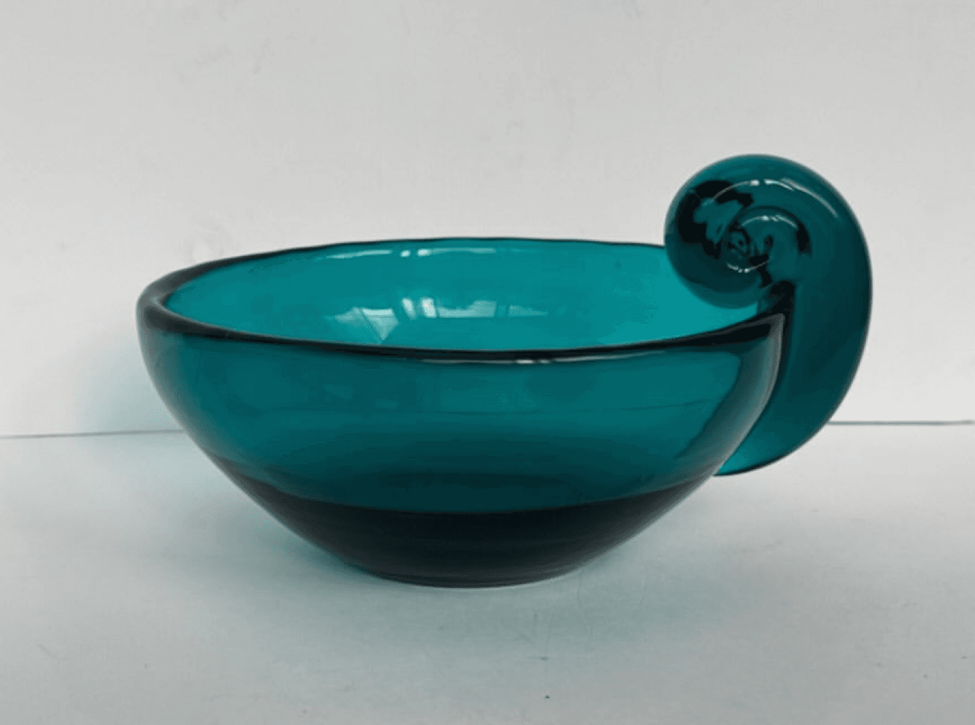Petrol Scroll Glass Bowl